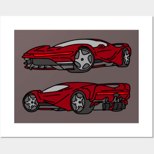 elegant super car Posters and Art